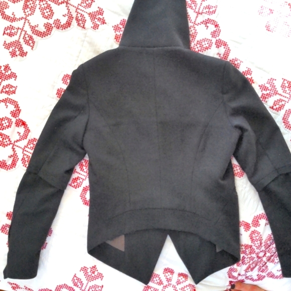 IMPROVD Fitted Blazer jacket tuxedo wool blend Funnel neck classic - Picture 11 of 16